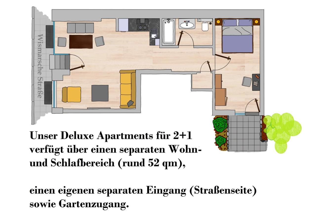 Apartments zur alten Konditorei Schwerin  Buitenkant foto